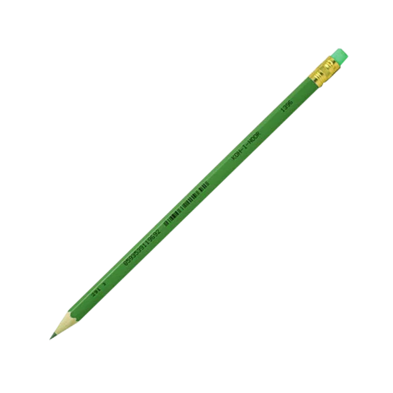 Олівець простий KOH-I-NOOR (kh.1396), графітовий, HB, 189мм, з гумкою